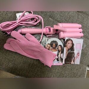 Mermade Hair Mini Pro Waver in Pink 1” barrels